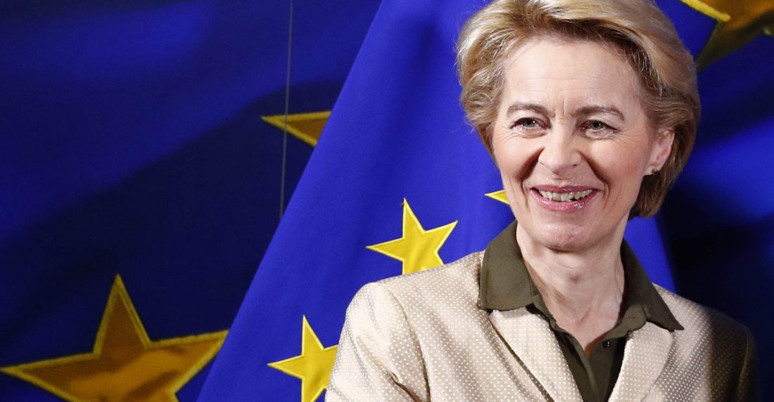 La presidente de la Comisión Europea Ursula Von Der Leyen