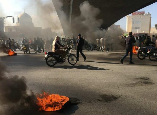Protestas en Irán 2019. Foto: AFP