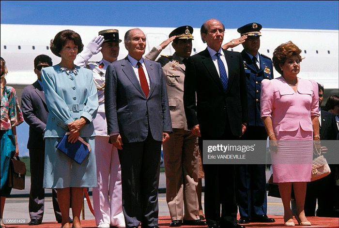 Francois Mitterrand en Venezuela. Cortesía
