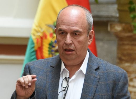 Arturo Murillo, ministro del Interior de gobierno boliviano. AFP