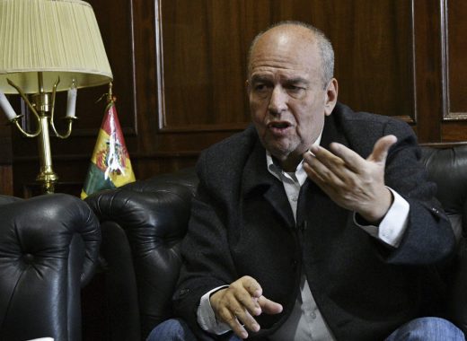 Arturo Murillo, ministro del Interior de Bolivia. AFP