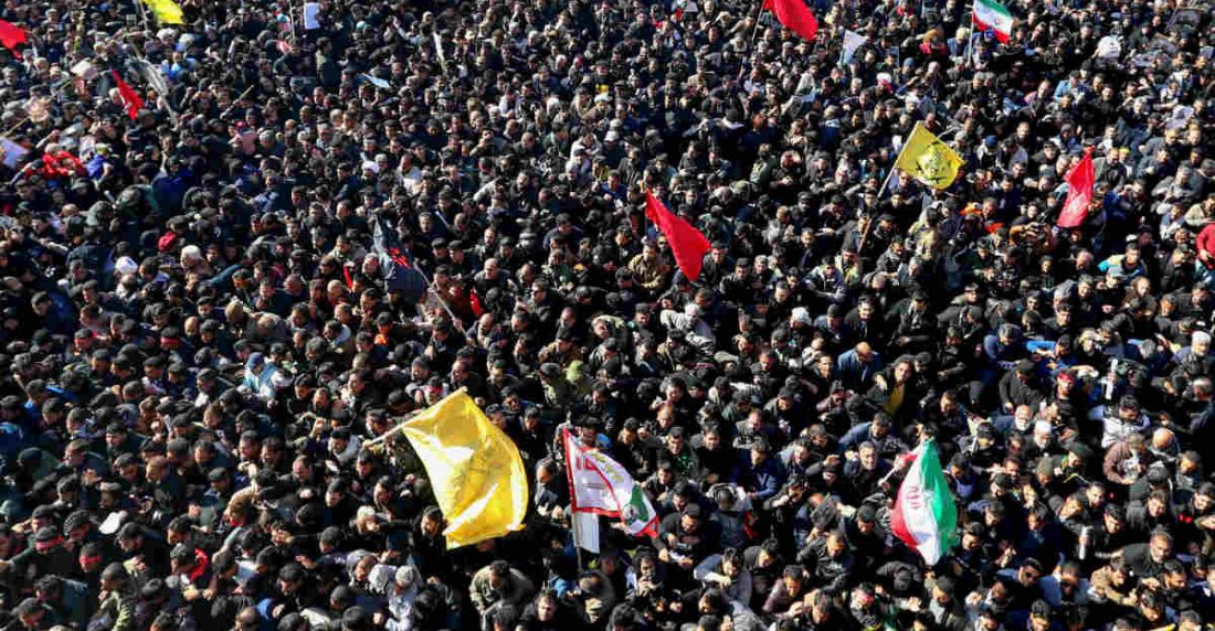Funeral de Soleimaní en Irán. AFP