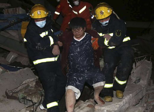 10 muertos en China por colapso de hotel de cuarentenas