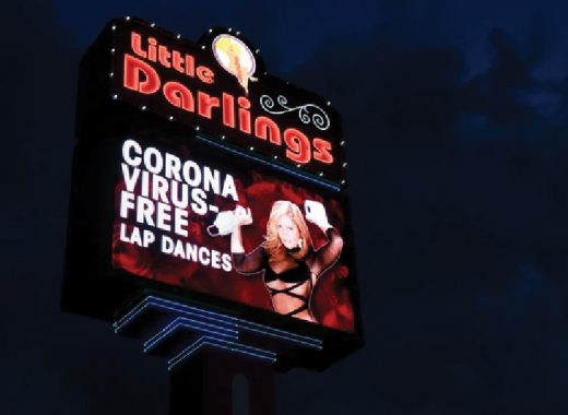 Un club de strippers ofrece "bailes libres de coronavirus"