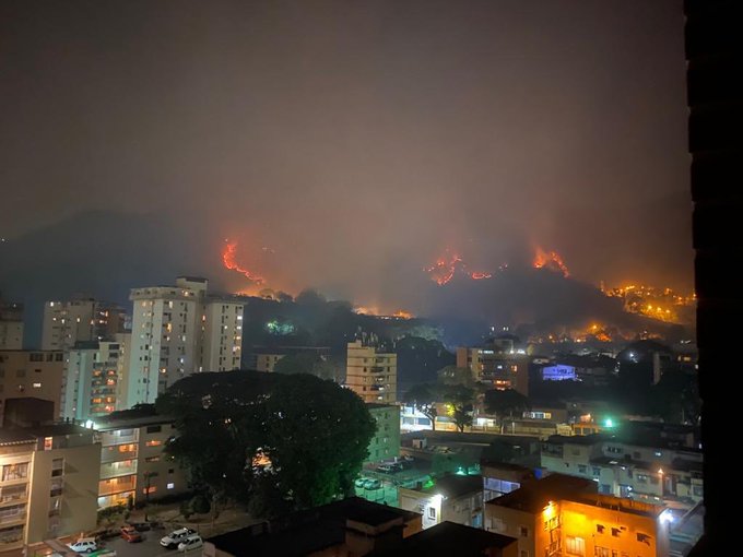 Incendios en Caracas