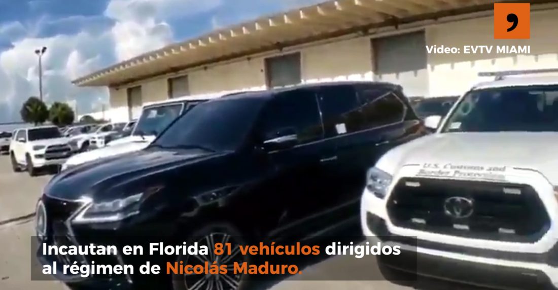 Incautan en Florida 81 vehículos dirigidos al régimen de Nicolás Maduro