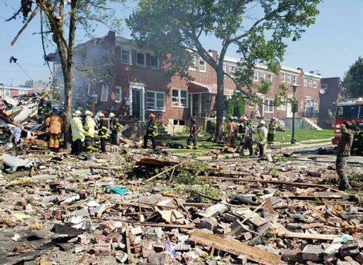 explosión en Baltimore