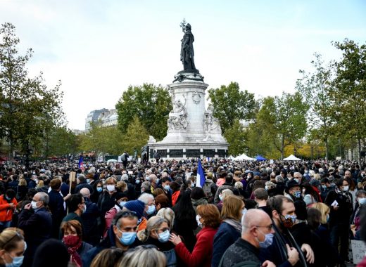 París marcha para homenajear a profesor decapitado