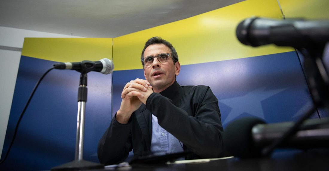 Capriles pide a la oposición luchar por los problemas "reales" de los venezolanos