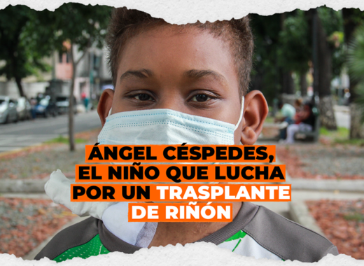 Ángel Céspedes, el niño que lucha por un trasplante de riñón (video)