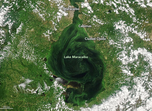 Lago de Maracaibo en imágenes de la NASA