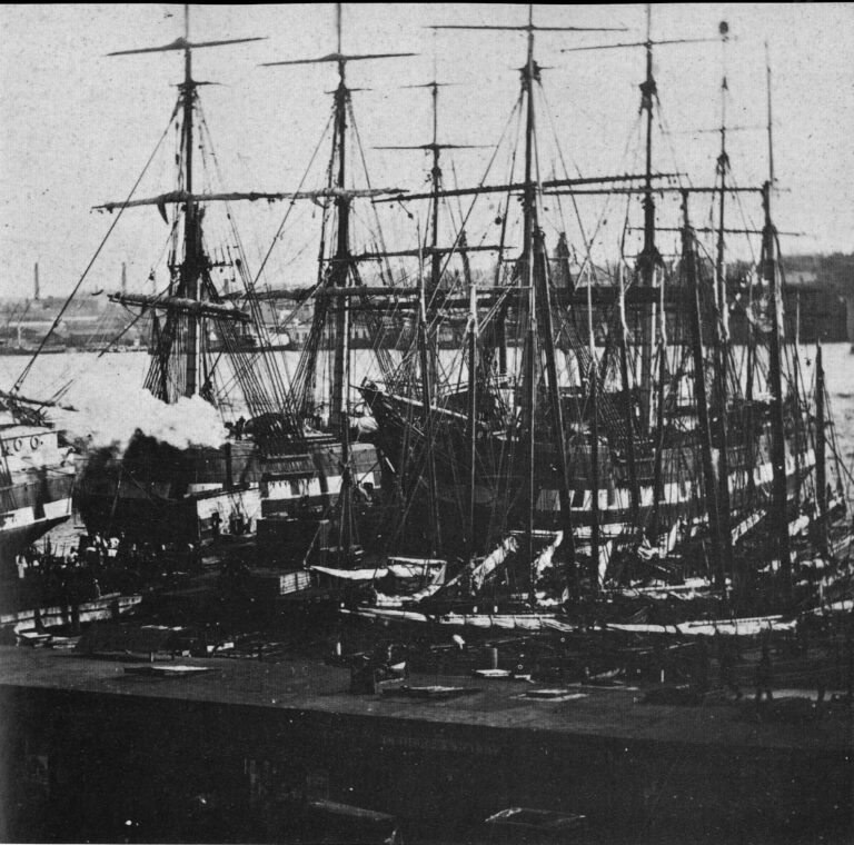 Puerto de Nueva York en 1850