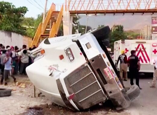 [Video] Camión que se volcó con migrantes en México no fue revisado por autoridades