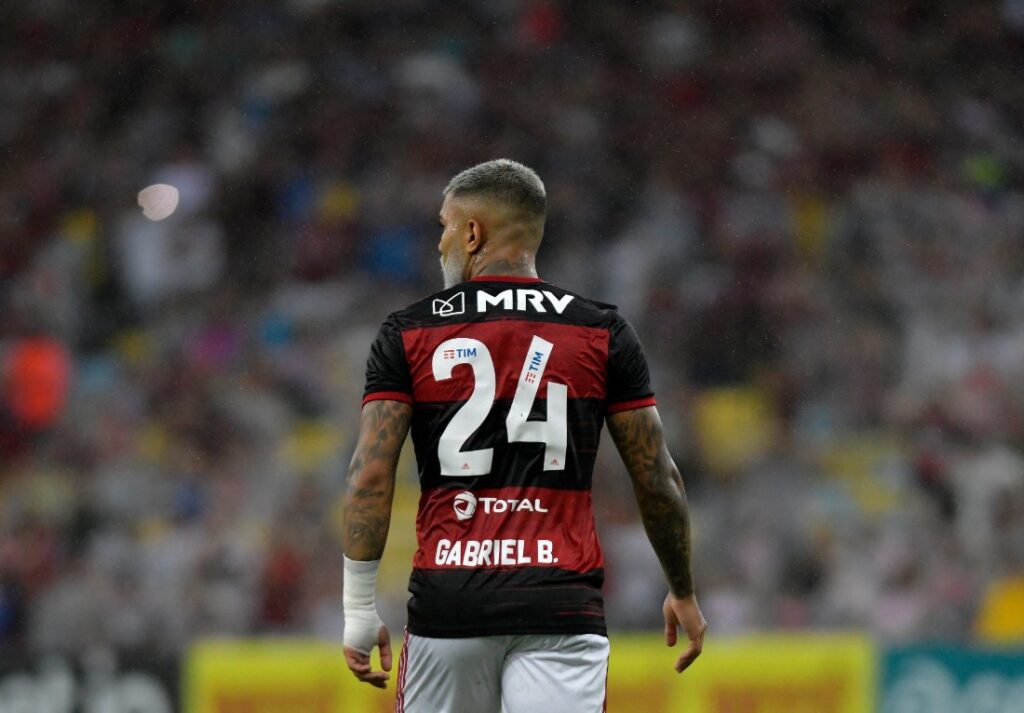 Gabriel Barbosa, del Flamengo, fútbol de Brasil. AFP
