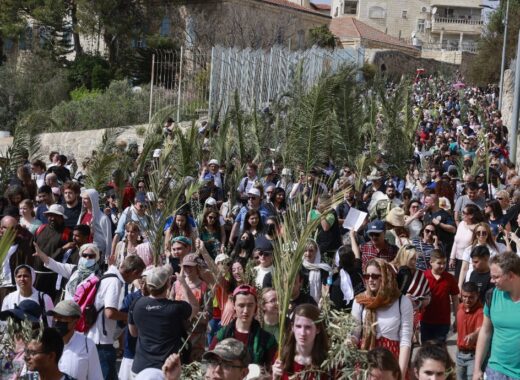 Jerusalén se llena de peregrinos en primer Domingo de Ramos pospandemia