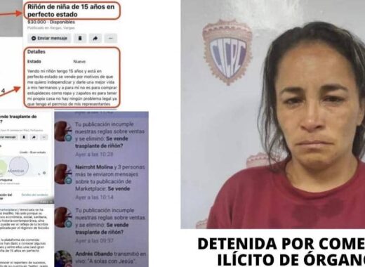 Detenida mujer que vendía riñón por 20 mil dólares en Marketplace