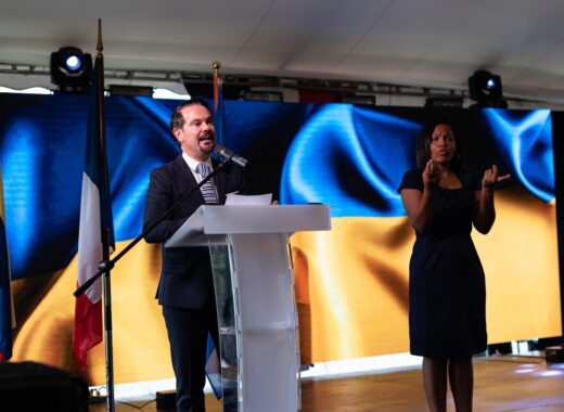 Embajador de Francia Romain Nadal en Dia Nacional de Francia, Caracas. Foto: Douglas Olivares