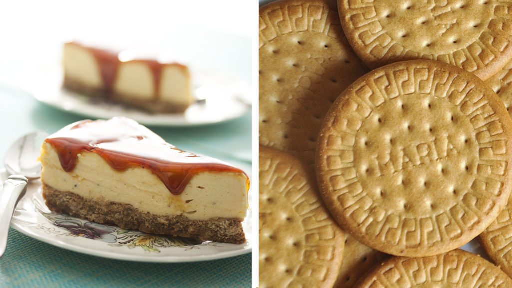 cheesecake criolla, plátano maduro