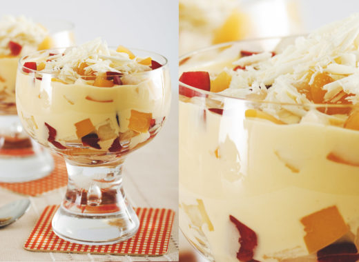 ensalada de frutas con crema