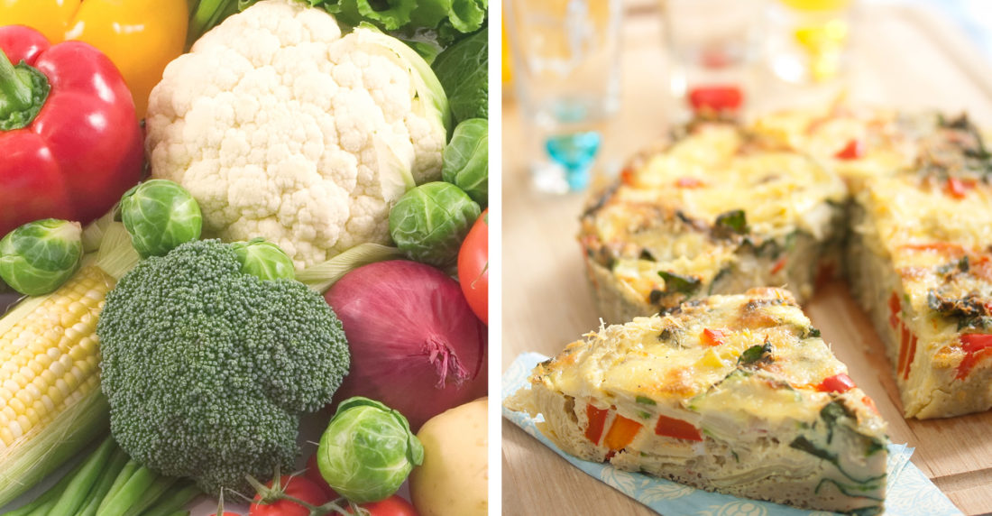 fritatta, vegetales