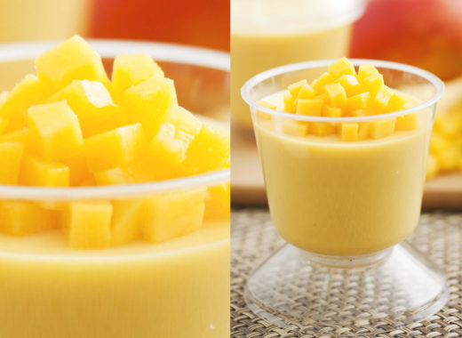 pudín, mango