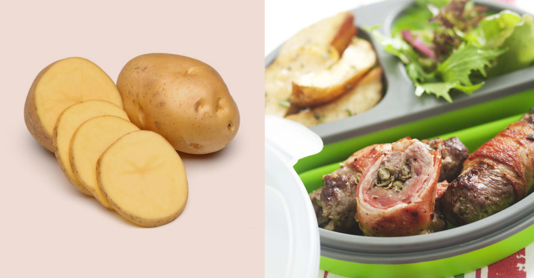 rollitos, carne, tocineta
