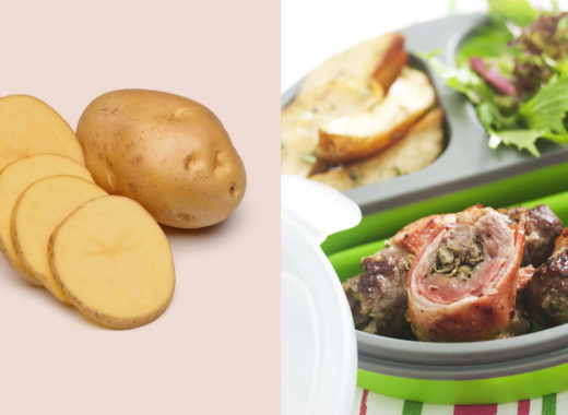 rollitos, carne, tocineta