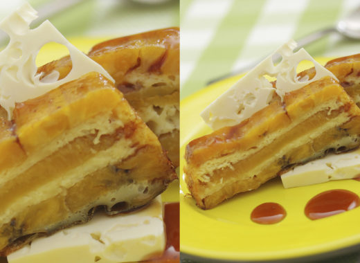 torta de plátano y ron