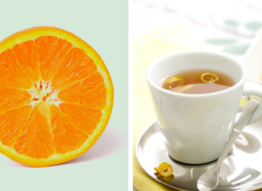 té de canela, naranja