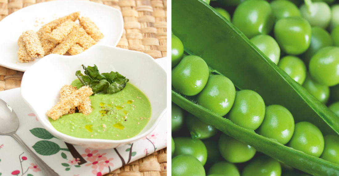 crema de guisantes