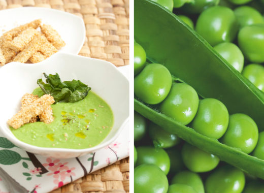 crema de guisantes