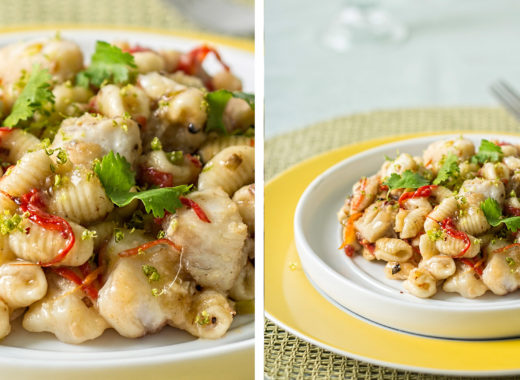 pasta, huevas de lisa