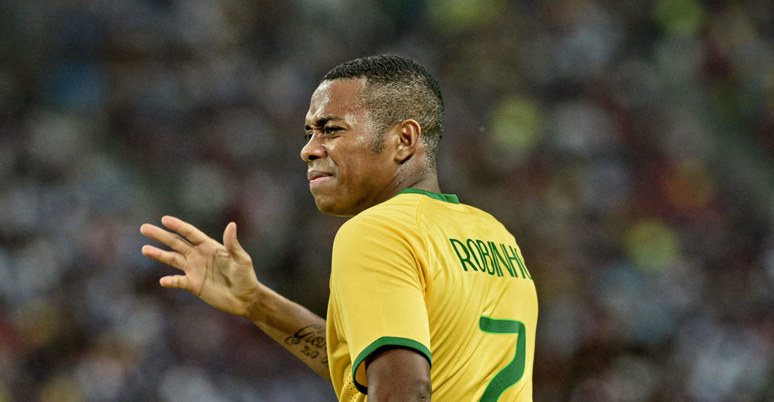 Robinho, en sus años de gloria con la selección nacional