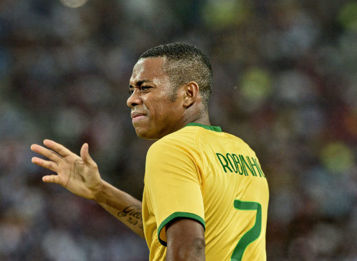 Robinho, en sus años de gloria con la selección nacional