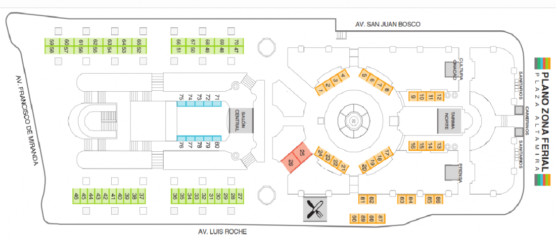 mapa plaza francia