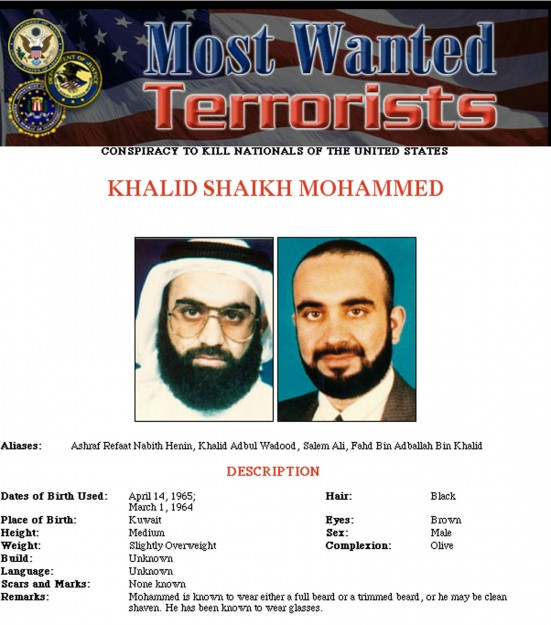 Khalid Shaikh Mohammed es la supuesta cabeza de los ataques terroristas ; esta fotografía es de la página web de la Oficina Federal de Investigaciones de EEUU
