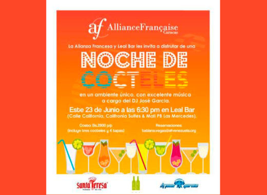 alianza francesa, leal bar, caracas, ron santa teresa, las mercedes, cocteles