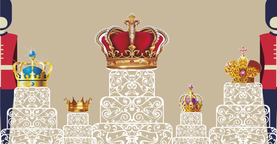 Inglaterra, tortas reales, de la realeza, Lady Di, Guillermo de Inglaterra, subasta
