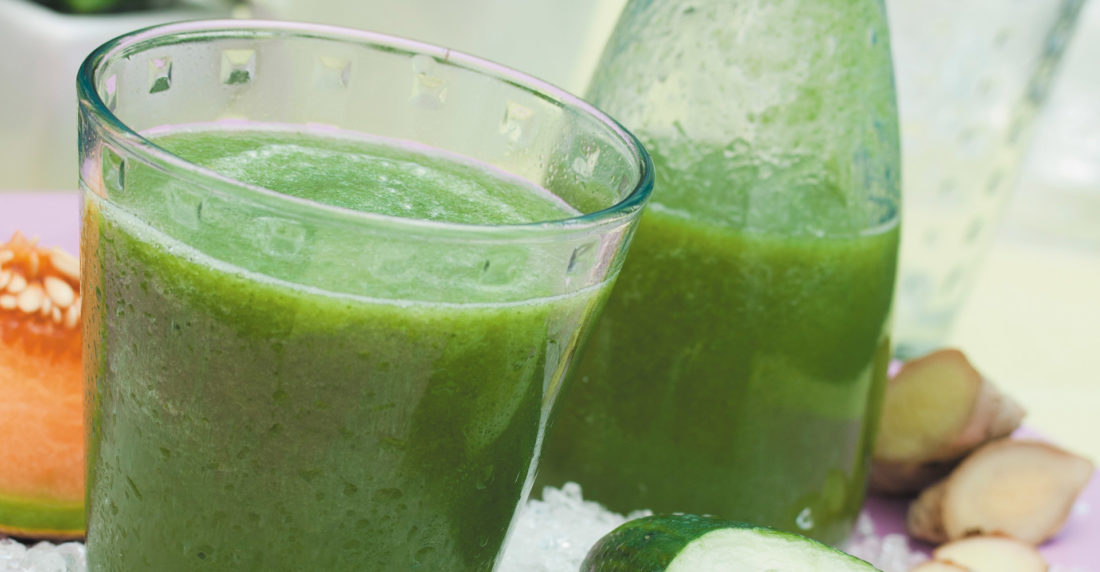 batido, verde, desintoxicante, detox