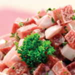 ensalada, papa, remolacha