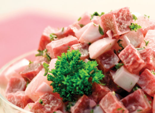 ensalada, papa, remolacha