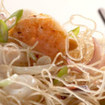 fideos, soya, frutos del mar