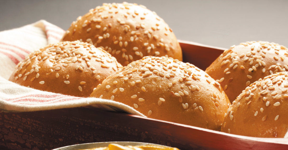 pan, hamburguesa, ajonjolí, bun