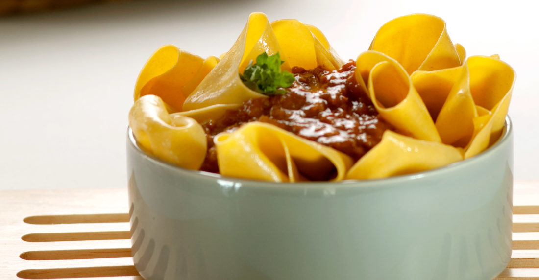 papardelle, boloñesa