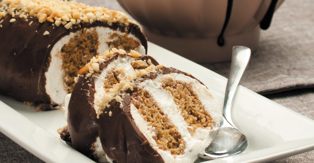 rollo,helado,chocolate,galleta,crema