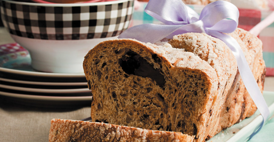 pan, trenza, chocolate, jengibre