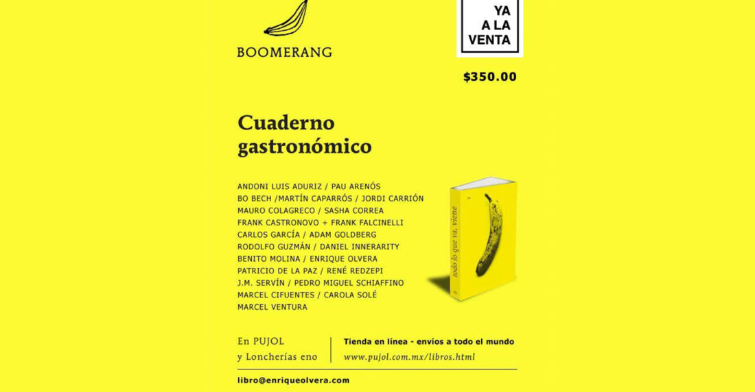 boomerang, enrique olvera, pujol, libro