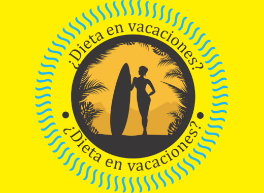 dieta, vacaciones, comida sana
