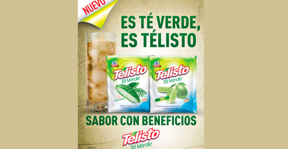 télisto, mccormick, té verde