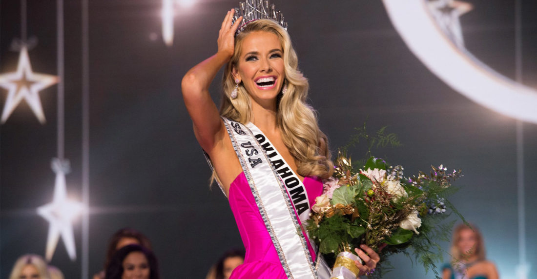 En medio de la polémica generada por Donald Trump con respecto a los inmigrantes, Olivia Jordan, la ganadora del Miss USA 2015 es una rubia de Oklahoma